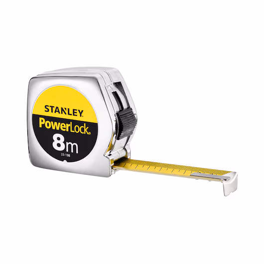 0-33-198_8 Mesure Powerlock Classic ABS STANLEY 8 m x 25 mm