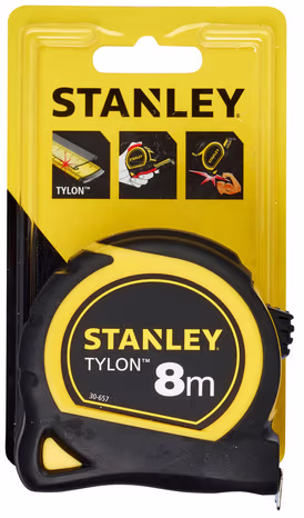 Mètre ruban bi-matière Tylon 8m x 25mm - STANLEY