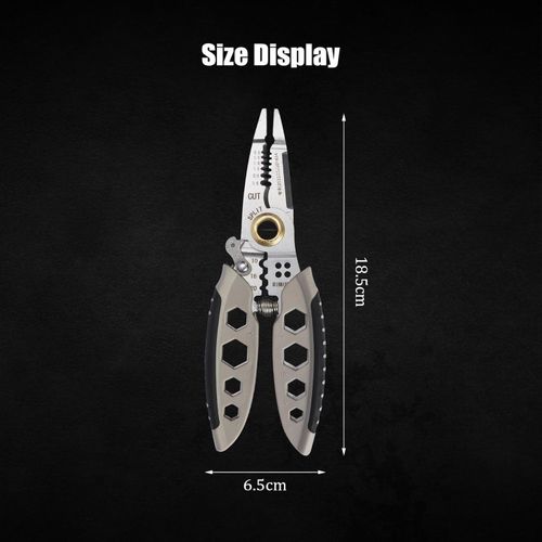 Pince à Dénuder Multifonction de 17,8 cm 9-en-1 Outil à Dénudage Pour Électriciens Professionnel