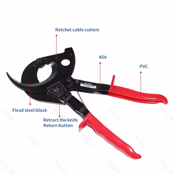 Coupe-câble à cliquet HS-520A 400 mm2