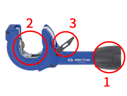 Ratchet Tubing Cutter3 Coupe-tube à cliquet king tony 7912-22 (12~35mm)