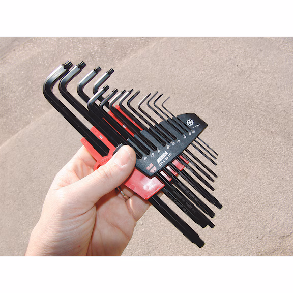 1008469 Jeu de clés mâles 6 pans coulissants TX longs WURTH