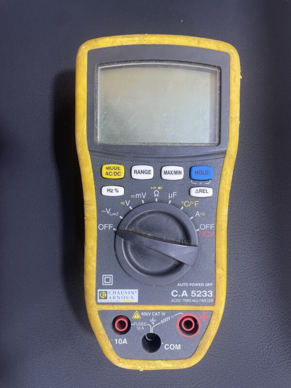 Multimètre Ca 5233 Chauvin Arnoux Portable, 600V c.a. 10A c.a.