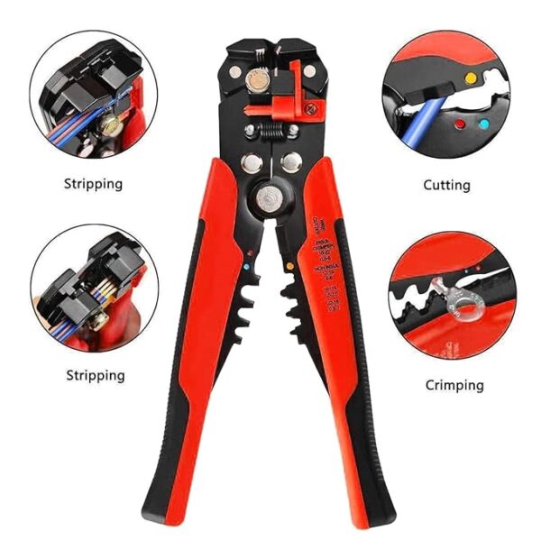 Pince à dénuder les fils outil de serrage de fil, sertissage de câbles isolants, coupe-fil d'électricien, sertissage de bornes nues et isolées