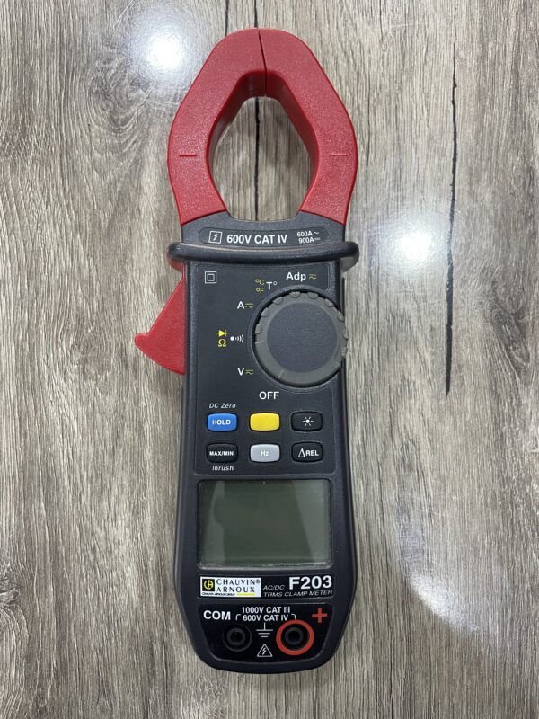 Pince multimètre F203 Chauvin Arnoux, 900A c.c., 600A c.a.