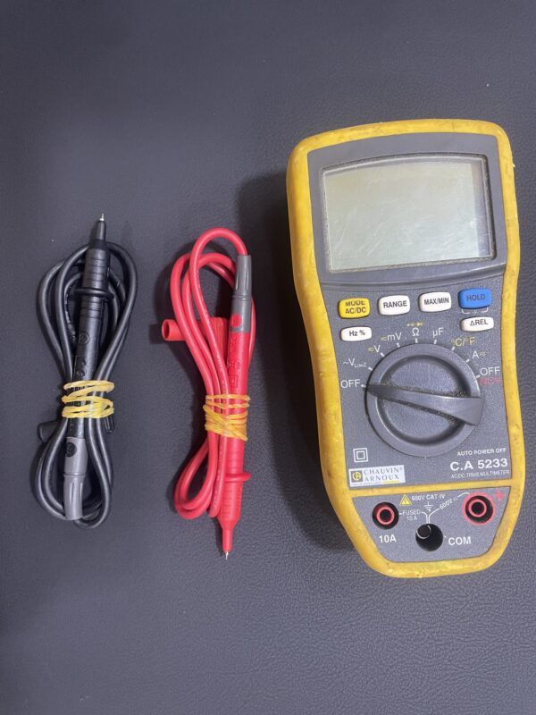 Multimètre Ca 5233 Chauvin Arnoux Portable, 600V c.a. 10A c.a.