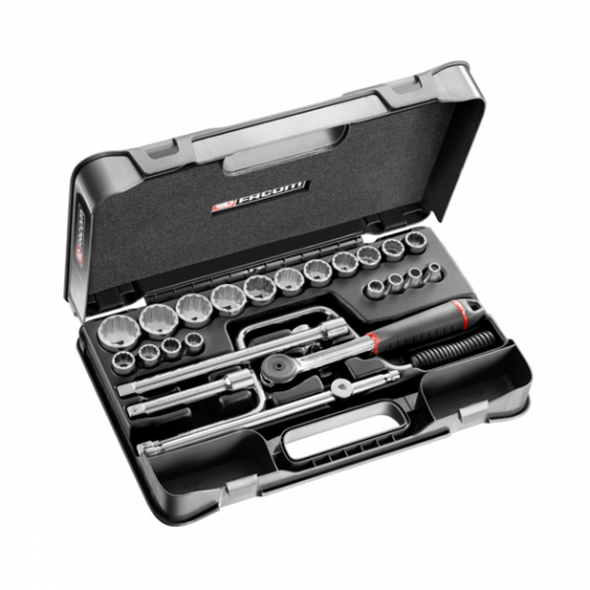 Coffret douilles 1/2" 12 pans en pouces - 25 pièces | S.161-3P12U Facom