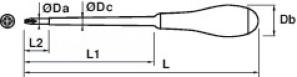 Tournevis pozidriv isolé 1000 v MOB