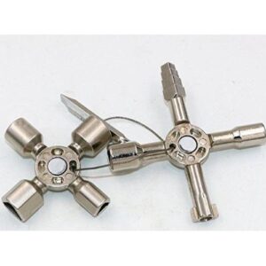 Clé universelle pour armoires de commandes - Clé multifonction cle armoie 8 porte