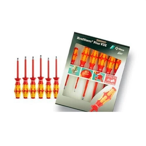 Wera K01 S - Jeu tournevis isolés 6 pièces VDE 1000V (Germany)