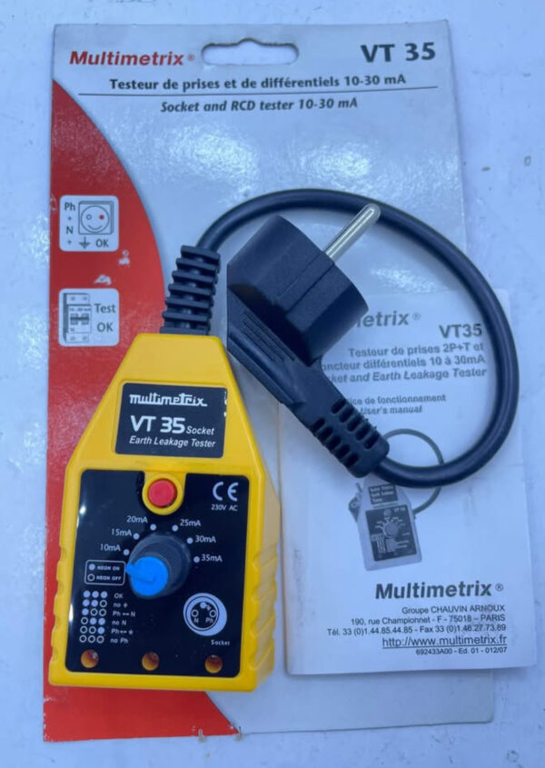 Testeur prise chauvin Arnoux vt35