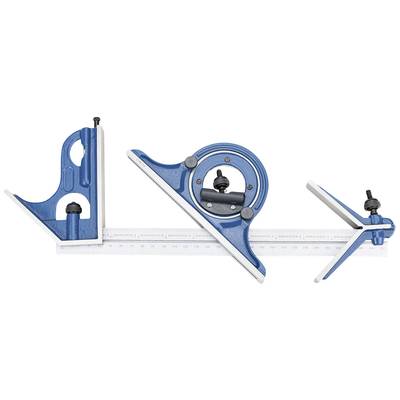 DASQUA 300MM/12" 0-180 DEGRÉS ENSEMBLE D'ÉQUERRES COMBINÉES 4 PIÈCES (1012-2010)